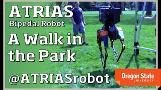 ATRIAS Bipedal Robot Takes a Walk in the Park [upl. by Eugenides910]