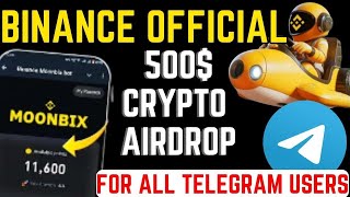 How to Claim Free 500 From Binance Moonbix Airdrop [upl. by Llerihs972]