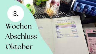 3 Wochenabschluss für Oktober  budgeting wochenbudget [upl. by Harwill]