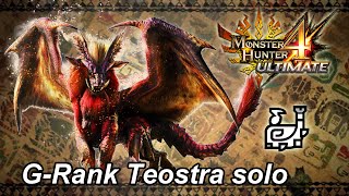 MH4U GRank Teostra solo Hunting Horn  854quot50 [upl. by Anahsar]