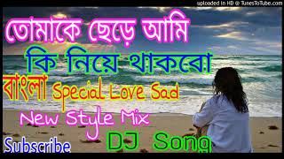 Tomake Chere Ami Ki Niye Thakbo  Bangali Special Love Sad  New Style MixDj Song [upl. by Radley215]