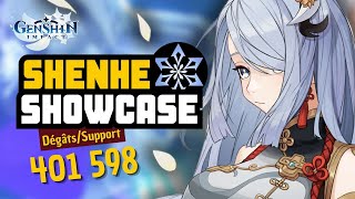 Shenhe LA 5★ POUR BOOSTER VOS PERSONNAGES CRYO   Genshin Impact Showcase GuideBuilds [upl. by Ellehsem]