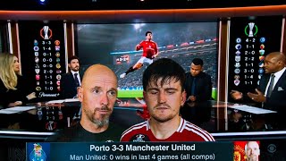 Porto vs manunited 33 Ten hag blame rashford Maguire amp ten hag post match reactions [upl. by Gerlac]