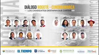 Diálogo BogotáCundinamarca Los candidatos destapan sus cartas [upl. by Aiciled740]