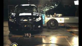 Euro NCAP  Chevrolet Cruze  2009  Crash test [upl. by Ralston]