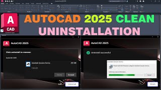 Uninstall AutoCAD 2025 Completely [upl. by Divd]