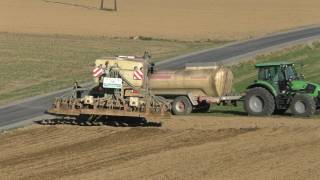 Selbst fahrenden Horsch AT 300 Gülle Track mit Zunhammer beim Gärsubstrat ausbringen in Frühjahr 2 [upl. by Mchail419]