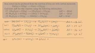 General Chemistry 1 Hesss Law Practice 1 [upl. by Lowrance43]