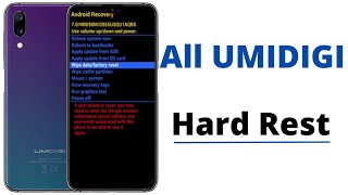 Hard Reset UMIDIGI  Factory Reset [upl. by Lekram]