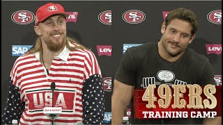 George Kittle Nick Bosa Discuss “Excitement” for the 2024 Season  49ers [upl. by Atidnan]