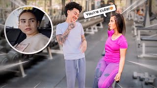 A GIRL FLIRTED WITH ME AT THE GYM PRANK ON MY GIRLFRIEND🤣 [upl. by Andriana]