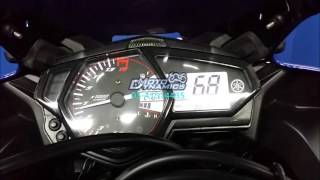 Yamaha R25 API TECH ECU amp API TECH QS Topspeed 200220kmh  Motodynamics Technology Malaysia [upl. by Kendal]