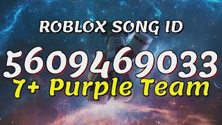 7 Purple Team Roblox Song IDsCodes [upl. by Sotsirhc]