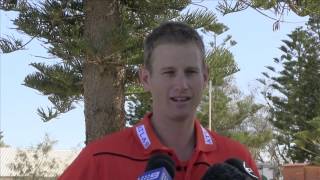 Scorchers Vs Strikers Adam Voges Interview [upl. by Enileda713]