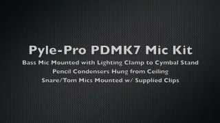 Comparison PylePro PDKM7 Microphone Kit VS Single Radio Shack Unidirectional Dynamic Microphone [upl. by Imeka]