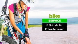 Die 8 häufigsten Gründe für KNIESCHMERZEN beim Radfahren Ursachen amp Tipps für schmerzfreies Biken [upl. by Labina]