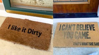 HILARIOUS Doormats That Will Make Your Guests LAUGH 🤣🤣 [upl. by Abshier]