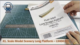 Scale Model Scenery Long Platform  LX404OO [upl. by Petty836]