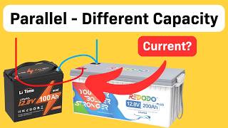 Different Capacity Batteries in Parallel  Current Sharing Explained [upl. by Catlee]