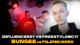 INLUENCERZY VS FREESTYLOWCY OCENA BUNGEE VS FILIPEKKORO [upl. by Hershel]