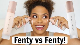 NEW FENTY Pro Filtr Mattifying Primer vs Instant Retouch  WEAR TEST with Check ins [upl. by Nerek641]