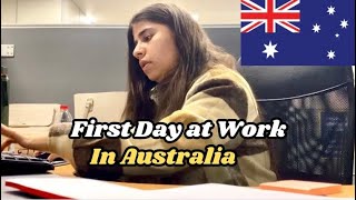 First Day at Work in australia  PartTime Job in Australia  Student Visa in Australia 2024 vlog [upl. by Eicirtap]