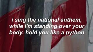 national anthem  lana del rey [upl. by Giglio289]