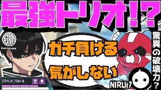 【Crylix】驚異の破壊力！？1年振りの最強パーティで全てを破壊するCRYLIX【日本語字幕】【Apex】【CrylixCheekyNIRU切り抜き】 [upl. by Reisinger277]