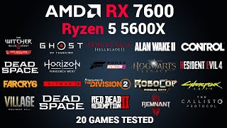 Ryzen 5 5600X  RX 7600 Gaming Test  Any bottleneck [upl. by Arras]