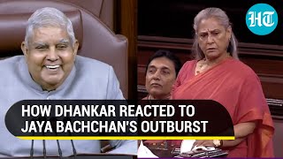 Rajya Sabha Chairman laughs as Jaya Bachchan loses cool High drama in RS over RRR speech [upl. by Yroger]