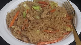 How to cook bihon guisado recipe  Filipino rice noodles  fayeodell [upl. by Eelyac]