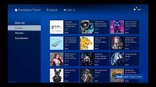 Going Through Avatars In Playstation Store ps4 [upl. by Winter]