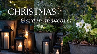 CHRISTMAS GARDEN MAKEOVER 🎄 Plant Winter Pots With Me For the Holidays [upl. by Aelyak]