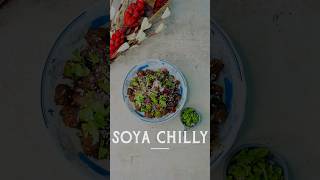 Easy flavorful and delicious homemade Soya Chilly 😋🍽️ SoyaChilly QuickRecipe HomemadeDelight [upl. by Ruffi]