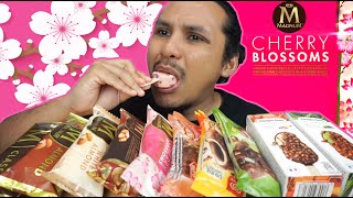 masih mencari rasa sakura dalam MAGNUM CHERRY BLOSSOM mukbang malaysia HAAGEN DAZS [upl. by Houlberg]