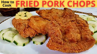 FRIED PORK CHOPS  Southern Style Fried Pork Chops  PORK CHOP RECIPE  How To Cook Fried Pork Chop [upl. by Akeihsat520]