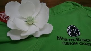 How to Make a Gumpaste Magnolia Part 1 of 3 [upl. by Sjoberg355]