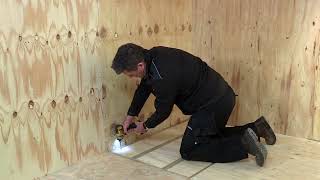 How to install a shower tray onto joists super low level shower [upl. by Dracir80]