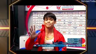 Top 3 in Mens Vault Final  2021 Kitakyushu 50th Gymnastics World Championships [upl. by Mozelle]