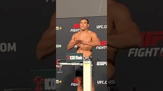 Paulo Costa officially weighsin at 2045 for UFCVegas41  Shorts [upl. by Anoblav]