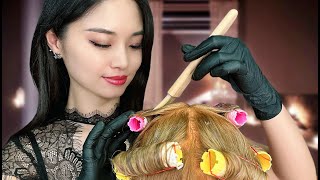 ASMR Relaxing Korean Hair Perm [upl. by Maybelle286]