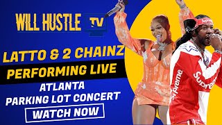 MULATTO PERFORMS QUARANTINE THICK WITH 2 CHAINZ AND MUWOP amp BTCH FROM THE SOUTH AT ATLANTA PARKING [upl. by Greabe]