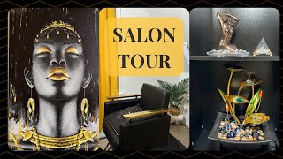 SALON TOUR  INSIDE MY CHIC HOME SALON 🔑 [upl. by Rialb]