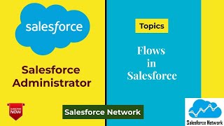 Flows in Salesforce  Salesforce Network [upl. by Nyliuqcaj]