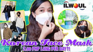 AFFORDABLE KOREAN FACE MASK ILWOUL KF94 REVIEW SHOPEE  PHILIPPINES [upl. by Osrock]