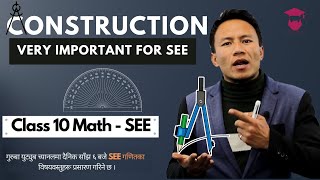 Construction in Nepali  Class 10 Compulsory Mathematics  SEE Important Question  Gurubaa [upl. by Essa]