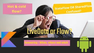 LiveData  Flow Stateflow SharedFlow  Android tutorial [upl. by Judye]