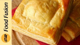 Puff Pastry with ghee Recipe By Food Fusion [upl. by Ayetal]