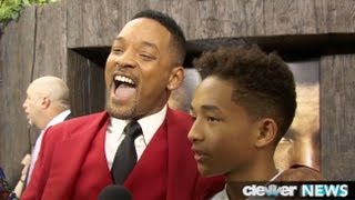 Will Smith and Jaden Smith After Earth Premiere  FUNNY INTERVIEW [upl. by Letti]