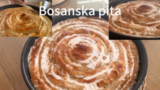 Bosanska pita❤️Detaljan recept za jufkuzakuhavanjenakuhavanjerazvijanjeKrompirusaBosnian pie❤️ [upl. by Llednor]